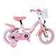 Rower dziecięcy Hello Kitty dla dziewczynek, 12 cali, różowy, z dwoma hamulcami ręcznymi