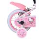 Rower dziecięcy Hello Kitty dla dziewczynek, 12 cali, różowy, z dwoma hamulcami ręcznymi