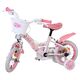 Rower dziecięcy Hello Kitty dla dziewczynek, 12 cali, różowy, z dwoma hamulcami ręcznymi