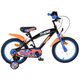 Hot Wheels Kids Bike - Boys - 16 inch - Black Orange Blue - Two Hand Brakes