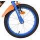 Hot Wheels Kids Bike - Boys - 16 inch - Black Orange Blue - Two Hand Brakes
