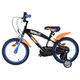 Hot Wheels Kids Bike - Boys - 16 inch - Black Orange Blue - Two Hand Brakes