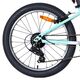 Volare Boost Kinderfahrrad – 20 Zoll – 7 Gänge – Weiß/Mintgrün