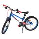 Volare Chrome Kinderfahrrad - Jungen - 18 Zoll - Blau-Silber - Zwei Handbremsen