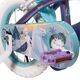 Rower dziecięcy Disney Frozen 2 – dziewczęcy – 12 cali – niebieski/fioletowy – dwa hamulce ręczne