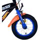 Hot Wheels Kinderfiets - Jongens - 12 inch - Zwart Oranje Blauw - Twee handremmen