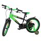 Volare Strike Children's Bicycle - Boys - 16 inch - Black Green - Two Hand Brakes