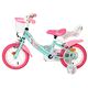 Volare Unicorn Children's Bicycle - Girls - 12 inch - Green - Two hand brakes