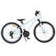 Volare Boost Kinderfiets - 24 inch - Wit/Mintgroen - 21 Speed