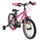 Volare Chrome Children's Bicycle - Girls - 16 inch - Pink Green - Two Hand Brakes