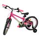 Volare Chrome Children's Bicycle - Girls - 16 inch - Pink Green - Two Hand Brakes