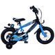 Volare Sportivo Kinderfahrrad – Jungen – 12 Zoll – Blau Schwarz – Zwei Handbremsen